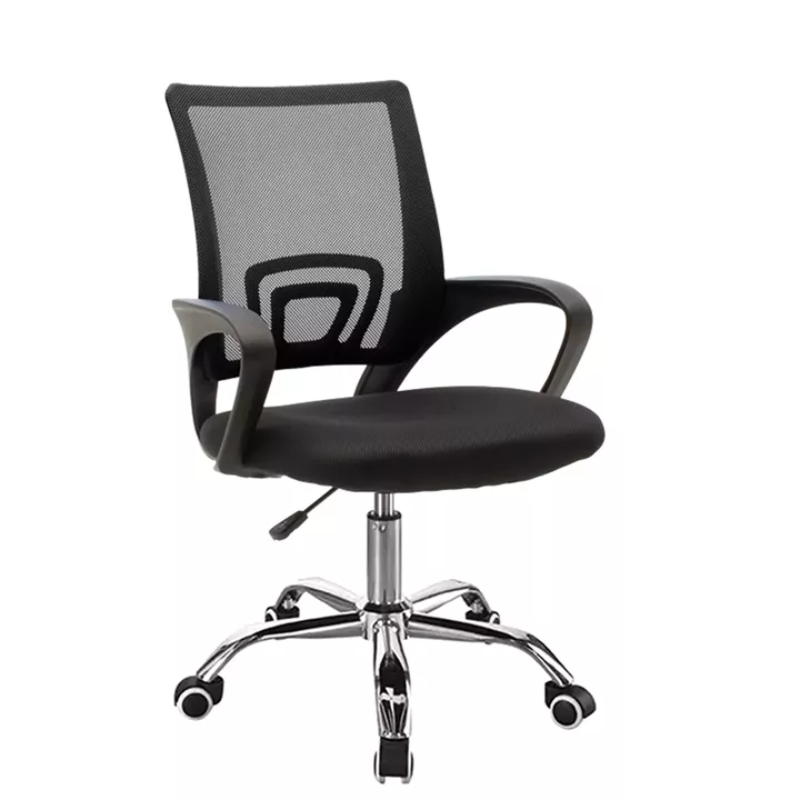 Berto II pakoworld office chair recline with mesh fabric in black shade 57.5x54.5x81-91cm