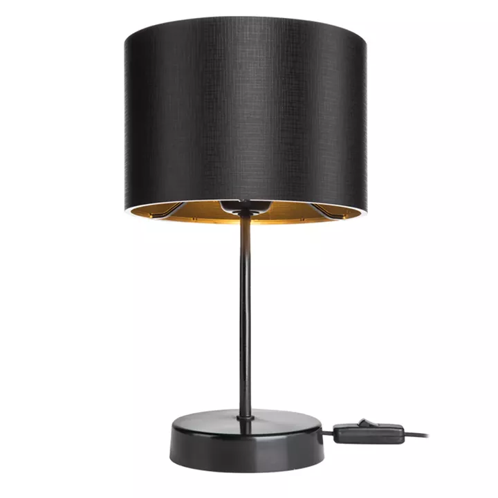 Table lamp PWL-1183 pakoworld Ε27 black D22x36.5cm