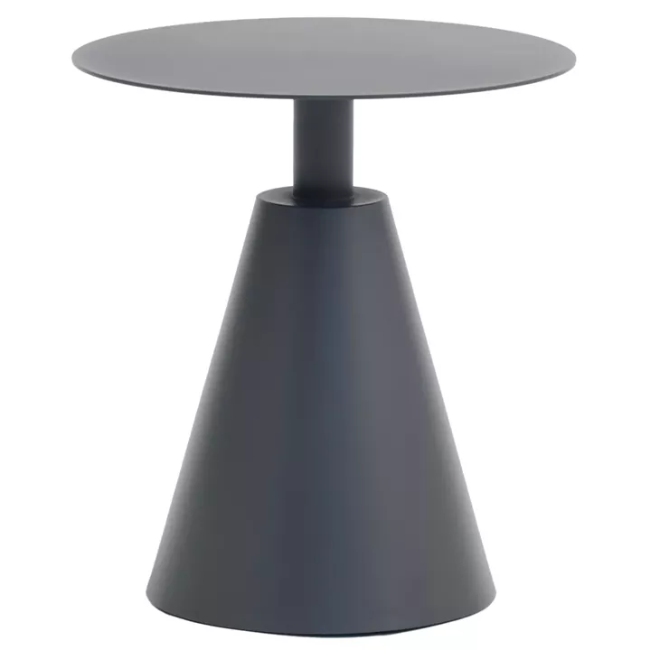 OUTDOOR ROUND SIDE TABLE SERA HM6270.01 ALUMINUM IN GREY Φ50x56Hcm.