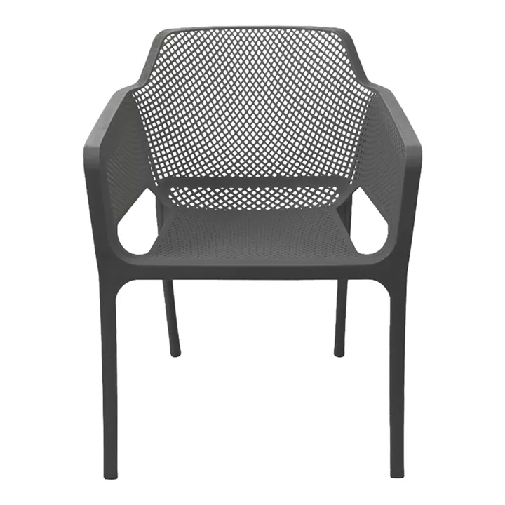 Oviez pakoworld pp armchair in anthracite shade 59x58x79cm