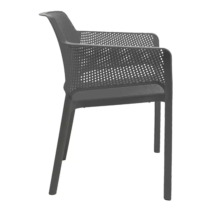 Oviez pakoworld pp armchair in anthracite shade 59x58x79cm