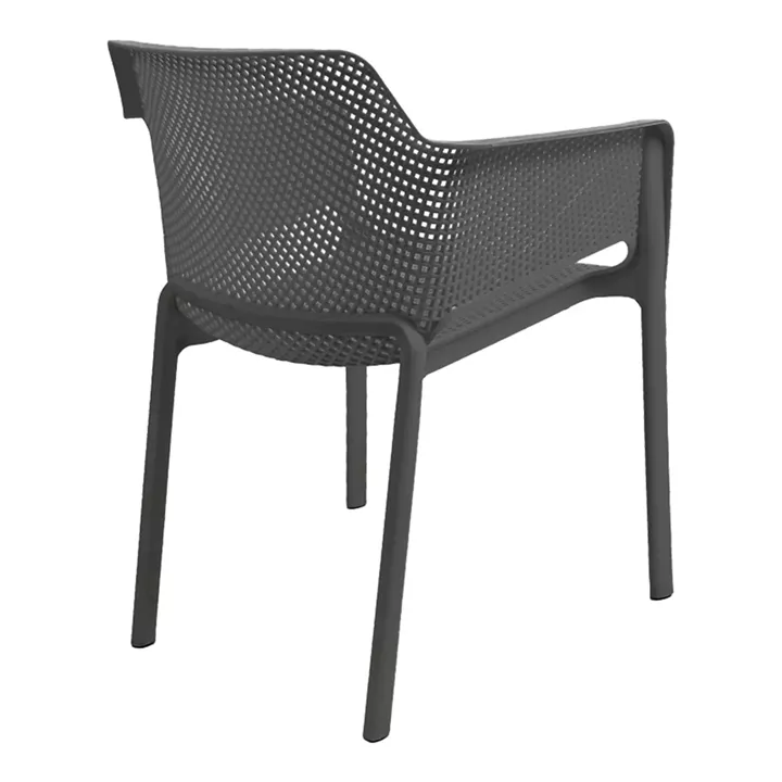 Oviez pakoworld pp armchair in anthracite shade 59x58x79cm