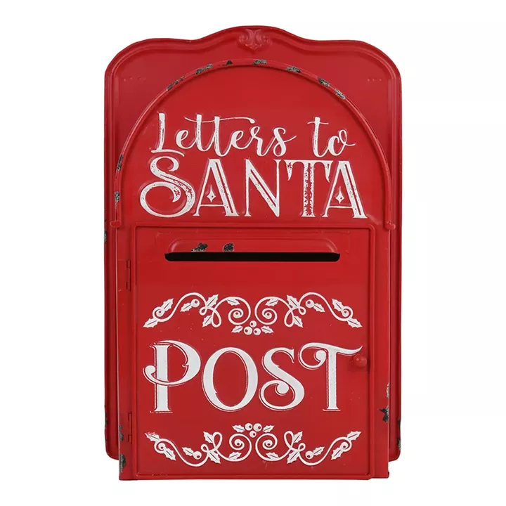 Artekko Xmas Mailbox Κόκκινο Μεταλλικό Γραμματοκιβώτιο